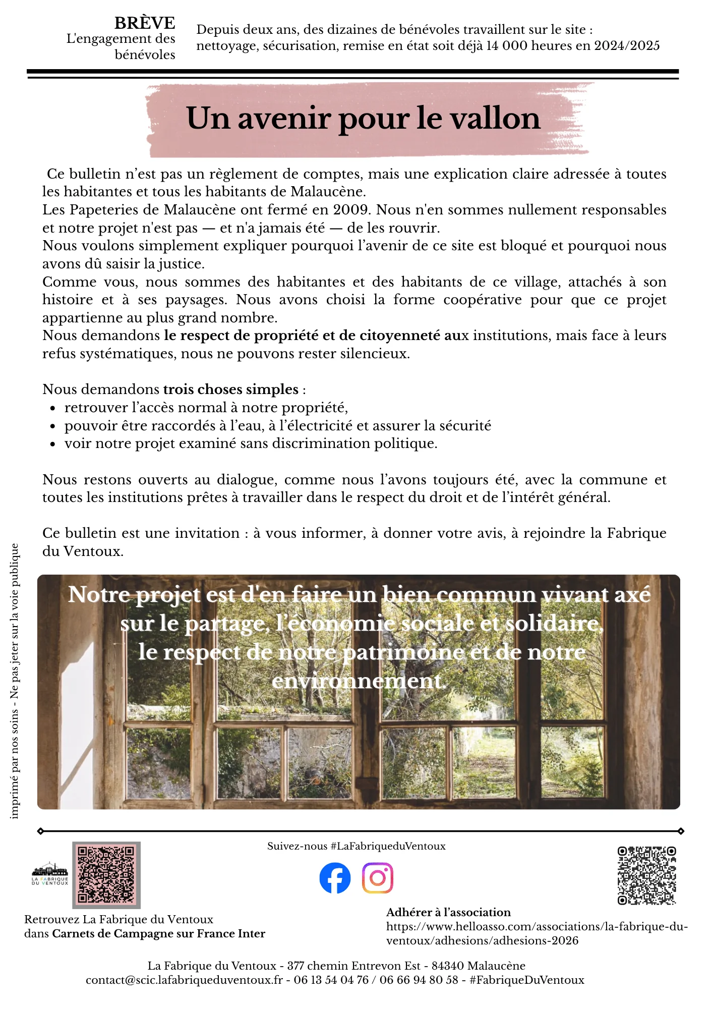 Bulletin La Fabrique du Ventoux – page 4